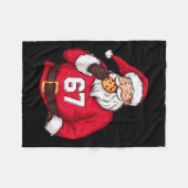 Grappige 6 7 Meme Brainrot Kerstman Voor Jongens K Fleece Deken (Voorkant (Horizontaal))