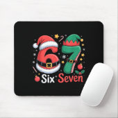 Grappige 6 7 Meme Elf Kerstman Kerstmis Zes Zeven Muismat (Met muis)