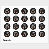 Grappige 6 7 Meme Gen Alpha Sla Six Seven Ronde Sticker (Vel)