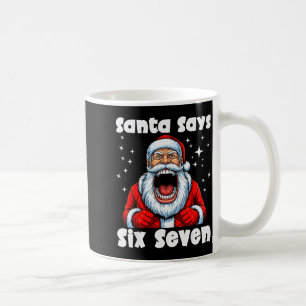 Grappige 6 7 Meme Grote Mond Jongen Kerstman Zegt  Koffiemok