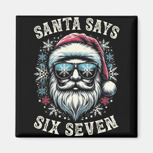 Grappige 6-7 Meme Kerstman Zes Zeven 67 Kerstmis B Magneet