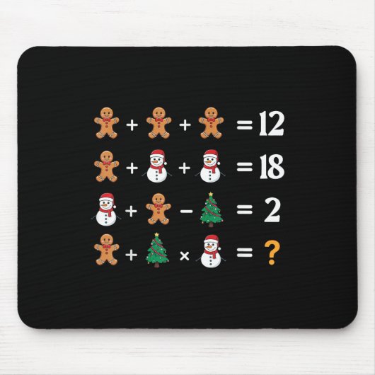 Grappige 6 7 Meme Kerstmis Volgorde van Operaties Muismat (Voorkant)