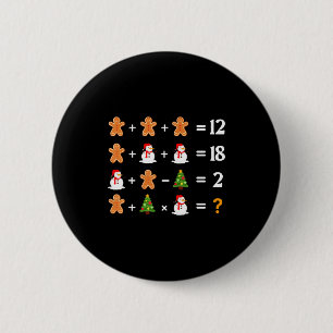 Grappige 6 7 Meme Kerstmis Volgorde van Operaties Ronde Button 5,7 Cm