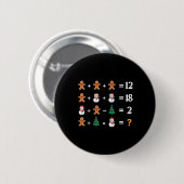 Grappige 6 7 Meme Kerstmis Volgorde van Operaties Ronde Button 5,7 Cm (Voorkant /achterkant)