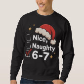 Grappige 6 7 Meme Leuk Stout 67 Kerst Brain Rot Trui (Voorkant)