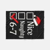 Grappige 6-7 Meme Leuk Stout 67 Kerstmis Hersenrot Fleece Deken (Voorkant (Horizontaal))
