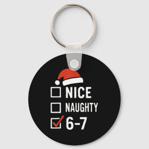 Grappige 6-7 Meme Leuk Stout Kerstmis, Zes Zeven K Sleutelhanger