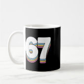 Grappige 6 7 Meme Zes Zeven Gen Alpha Jargon 67 Koffiemok (Links)
