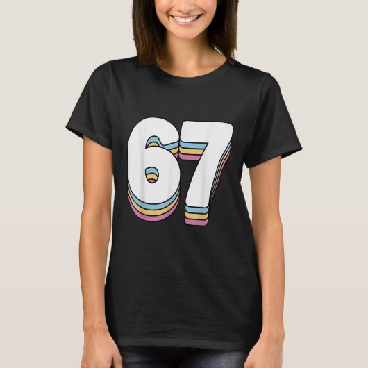 Grappige 6 7 Meme Zes Zeven Gen Alpha Sla 67 T-shirt (Voorkant)