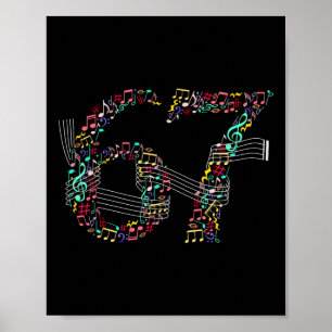 Grappige 6 7 Muziek Meme Voor Muzikanten 67 Muziek Poster