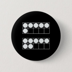 Grappige 6 7 Nummer Wiskunde Leraren Studenten Zes Ronde Button 5,7 Cm