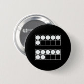 Grappige 6 7 Nummer Wiskunde Leraren Studenten Zes Ronde Button 5,7 Cm (Voorkant /achterkant)