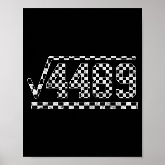 Grappige 6 7 Vierkantswortel Van 4489 Slang Wiskun Poster (Voorkant)