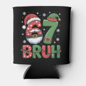 Grappige 6 7 Zes Zeven Bruh Meme Kerstman Elf Blikjeskoeler (Voorkant)