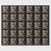 Grappige 6 7 Zes Zeven Bruh Meme Kerstman Elf Cadeaupapier (Vlak)