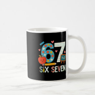 Grappige 6 7 Zes Zeven Meme 67 Leraar Voor Mannen  Koffiemok