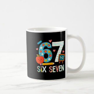 Grappige 6 7 Zes Zeven Meme 67 Leraar Voor Mannen Koffiemok