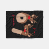 Grappige 6 7 Zes Zeven Meme Kerst Rendier Gen Al Fleece Deken (Voorkant (Horizontaal))