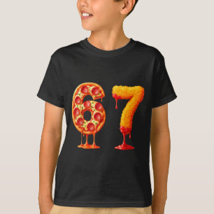 Grappige 6 7 Zza Nugget Meme Zes Zeven 67 Etenlief T-shirt