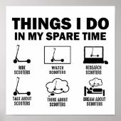 Grappige 6 dingen die ik doe in mijn vrije tijd sc poster (Voorkant)