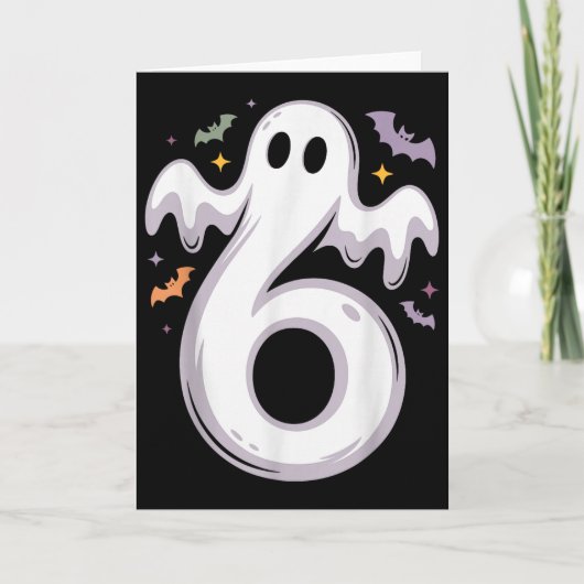 Grappige 6 Geest Meme Halloween Kostuum Matching D Kaart (Voorkant)