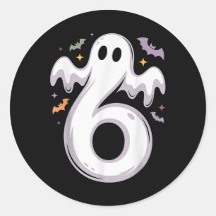 Grappige 6 Geest Meme Halloween Kostuum Matching D Ronde Sticker