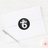 Grappige 6 Geest Meme Halloween Kostuum Matching D Ronde Sticker (Envelop)