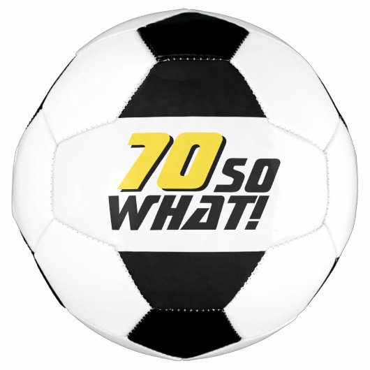 Grappige 70 dus wat Quote 70ste verjaardag Voetbal (Voorkant)
