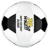 Grappige 70 dus wat Quote 70ste verjaardag Voetbal (Gedraaid)