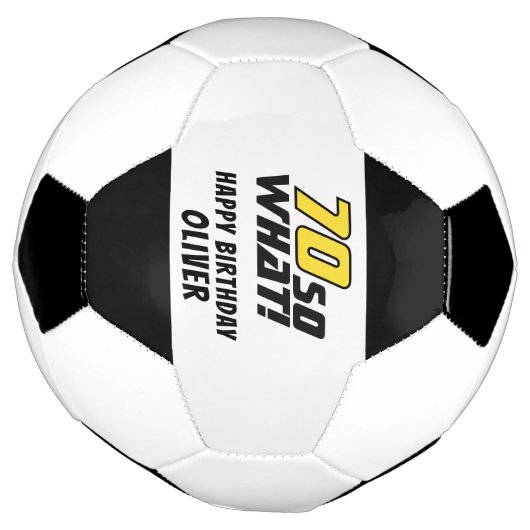 Grappige 70 dus wat Quote 70ste verjaardag Voetbal (Gedraaid)