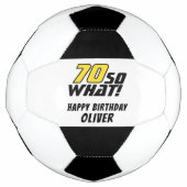 Grappige 70 dus wat Quote 70ste verjaardag Voetbal (Voorkant)