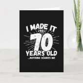 Grappige 70e verjaardag citaat sarcastisch 70 jaar kaart (Voorkant)