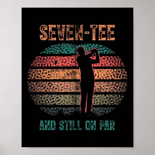 Grappige 70e verjaardag golf grap golfen 70 jaar o poster (Voorkant)