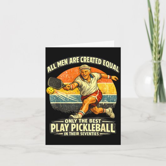 Grappige 70e verjaardag pickleball speler 70 jaar kaart (Voorkant)