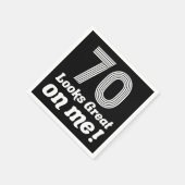 Grappige 70e verjaardag voor haar servet (Hoek)