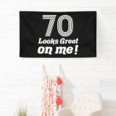 Grappige 70e verjaardag voor haar spandoek (Insitu)