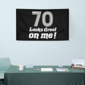 Grappige 70e verjaardag voor haar spandoek (Beurs)