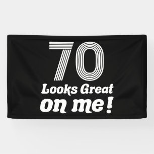 Grappige 70e verjaardag voor haar spandoek