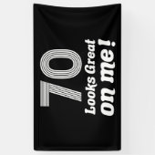Grappige 70e verjaardag voor haar spandoek (Verticaal)