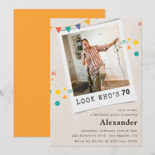 Grappige 70ste verjaardagsuitnodigingen Mannen Leu Kaart