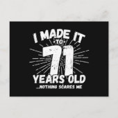 Grappige 71ste verjaardag citaat sarcastisch 71 ja briefkaart (Voorkant)