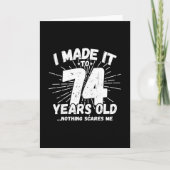 Grappige 74e verjaardag citaat sarcastisch 74 jaar kaart (Voorkant)