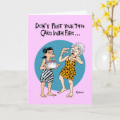 Grappige 74ste verjaardag Kaart (Gele Bloem)