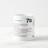Grappige 75e verjaardag 'Toen ik jouw leeftijd had Koffiemok (Center)