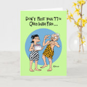 Grappige 77ste verjaardag kaart (Gele Bloem)