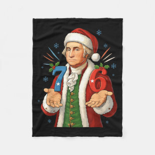 Grappige 7-6 6-7 George Washington Sinterklaas 67  Fleece Deken