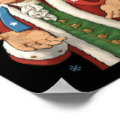Grappige 7-6 6-7 George Washington Sinterklaas 67 Poster (Hoek)