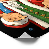 Grappige 7-6 6-7 George Washington Sinterklaas 67 Poster (Hoek)