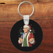 Grappige 7-6 6-7 George Washington Sinterklaas 67 Sleutelhanger (Voorkant)