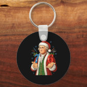 Grappige 7-6 6-7 George Washington Sinterklaas 67 Sleutelhanger (Voorkant)